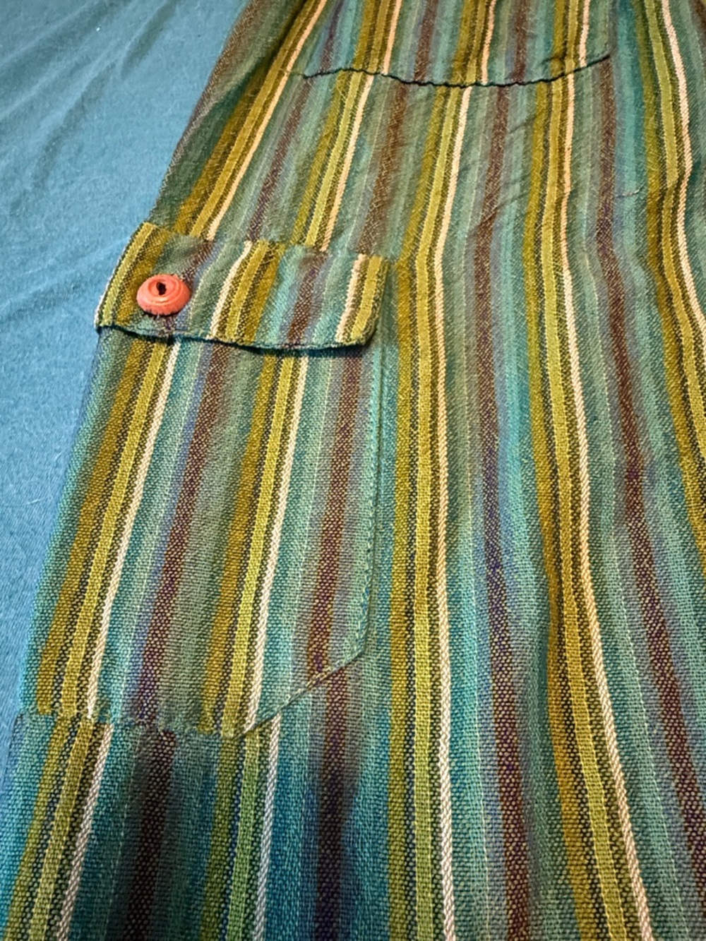 Sundance Striped Drawstring Linen Pants - Multicolor - Picture 2 of 6